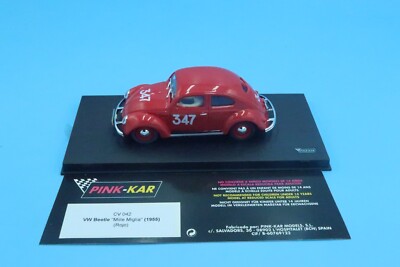 Pink Kar 1:32 VW Beetle Mille Miglia 1955 Rojo VW Käfer CV-042 wie NEU OVP
