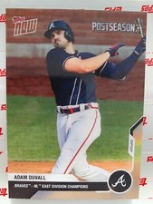 2020 TOPPS NOW POSTSEASON #PS80 ADAM DUVALL ATLANTA BRAVES Print Run 542