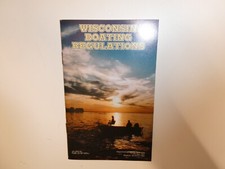 Libretto manuale vintage 1993 Rev Wisconsin conservazione patente nautica regolamenti