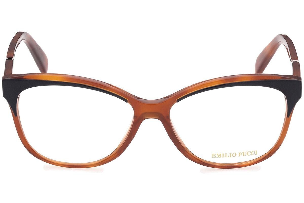 Оправа для оптических очков Emilio Pucci EP5164 056 Коричневая пластиковая Кошачий глаз 54-15-140 28590₽