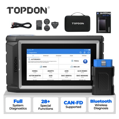 2024 TOPDON AD800BT 2 OBD2 Scanner Auto Diagnostic Tool FULL System DPF ABS TPMS