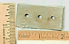 1920 - 25  A C GILBERT ERECTOR PART P-5 STRAIGHT ANGLE NICKEL PLATED 10 PIECES
