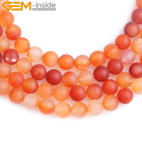 Natural Matte Aquamarine Mookaite Round Loose Spacer Jewellery Making Beads 15" - Picture 295 of 534