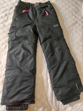 Champion Kids Venture Dry Insulated Snow Ski Pants Black/Pink Size S