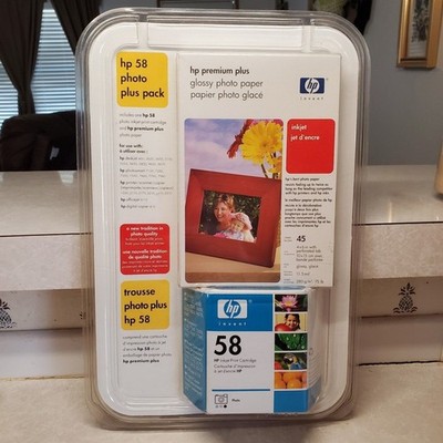 HP 58 Photo Plus Pack Ink Cartridge January 2006 with Photo Paper Expired