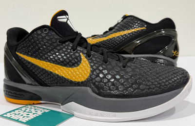 NIKE ZOOM KOBE VI 6 BLACK MAMBA DEL SOL YELLOW GREY WHITE WHAT THE