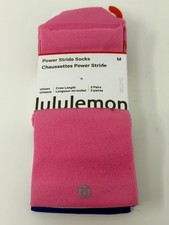 Lululemon Power Stride Crew Socks 3 Pack Size M Mens Shoe 5.5-7.5 W 7-9