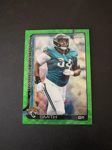2025 Topps Chrome #140 Maason Smith Green Wave Refractor #/99