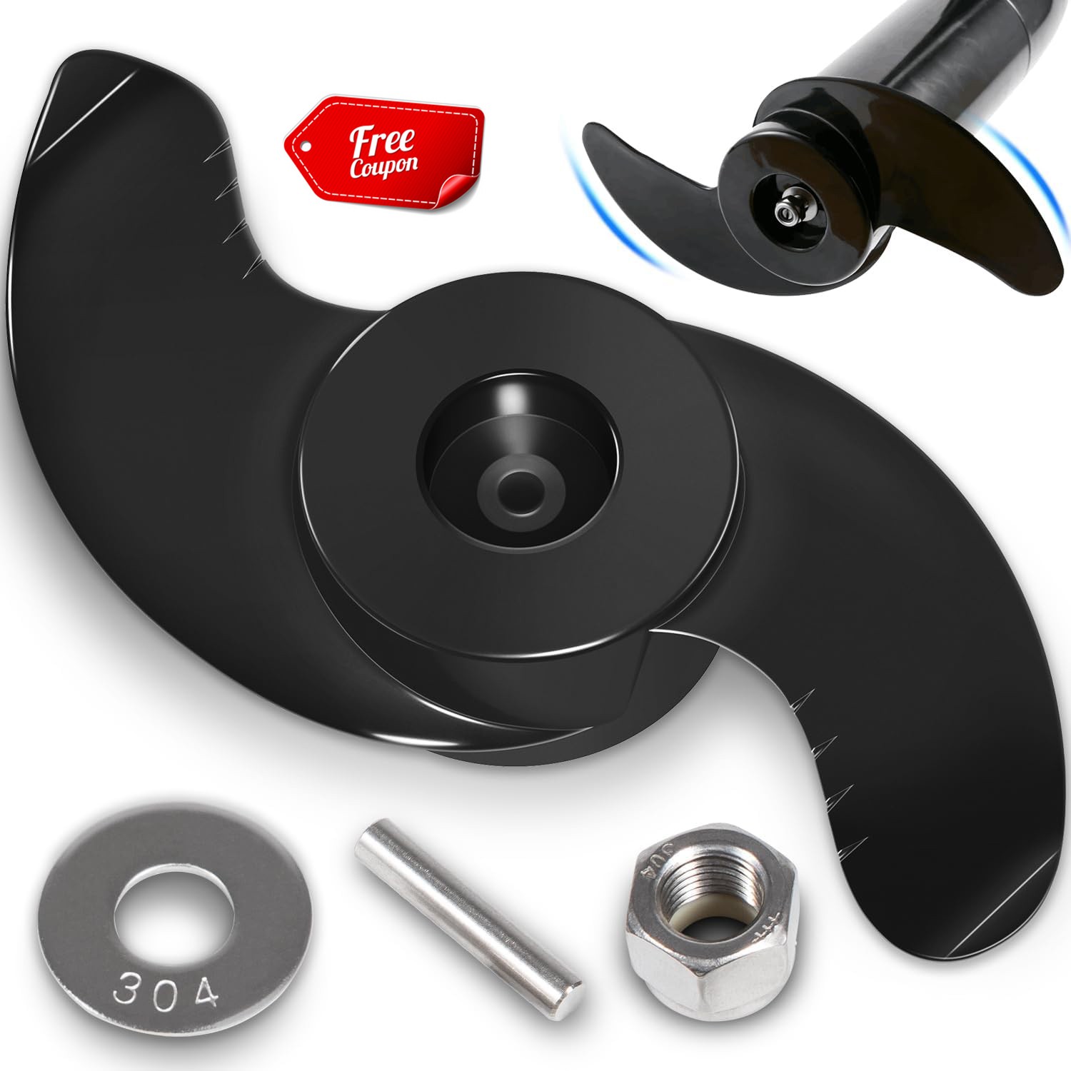 Minn Kota MKP-38 Weedless Wedge 2 Prop Propeller 112lb 18650
