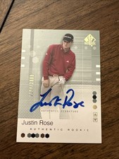 2002 Upper Deck SP Authentic Signature Justin Rose RC 2294/2999 AUTO Rookie #95