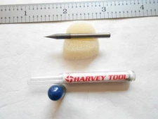 NEW HTC USA .010" DIA. x .030" LOC x 1-1/2" OAL 4 FL. C.C. CARBIDE BALL END MILL