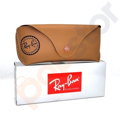 Ray ban Leather Pouch Universal Sunglasses Case with Cleaning Cloth & GiftBox