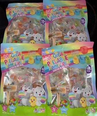 SOPHIEPOPS & GUMDROPS Magical Peelable Gummy Cubes Easter Blind Box -6 Packages