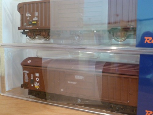 Roco 76020 Güterwagen H0 Set, Rolldach u. Schwenkdachwagen SBB/ DB | Condition: Neu