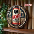 1pc Vintage Tecate Original Beer Tin Metal Signs - Retro Mexican Beer Can Wall D