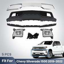 2019-2022 Chevy Silverado 1500 Front Bumper Lower Cover Valance Skid Plate Kit