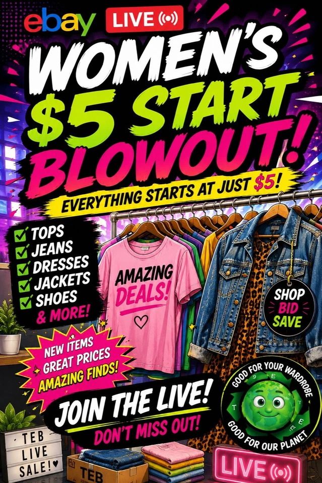 🔥 $5 Women's Clothing Blowout — 100+ Items — Everything Starts at $5!