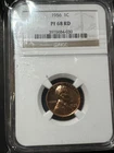 1956 1C Lincoln Wheat Cent Proof NGC PF68 RD