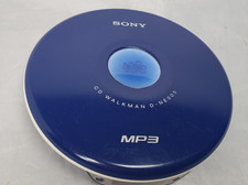 Vintage Sony Walkman D-NE005 Blue Portable CD Player PARTS OR REPAIR