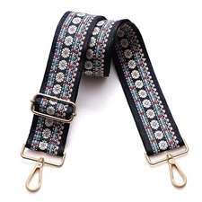 Canvas Crossbody Strap for Handbags - Wide Adjustable Shoulder Strap 