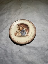 Goebel M J Hummel Small Mini Collectable Plate 3" Girl Umbrella