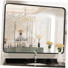 30x40 Inch Bathroom Mirrors for Wall, Bathroom 30"L x 40"W Black Rectangle