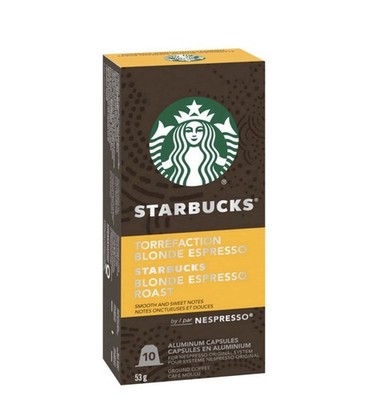 27XStarbucks  by Nespresso  Blonde Espresso Roast Coffee Capsule (270!Capsule)