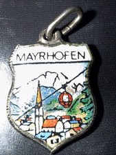 Charm Bracelet Mayrhofen Enamel 800 Silver Hallmarked Charm