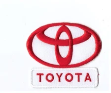 NEW 2 3/8 x 3 1/4" Toyota Iron on Patch Free Shipping