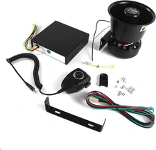 400W DC12V 9 Sound Loud Car Warning Alarm Police Fire Horn Speaker System +...