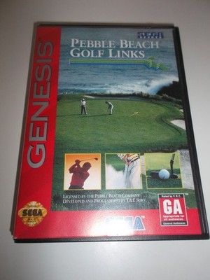 Mega Drive / Genesis - Pebble Beach Golf Links mit OVP - sehr guter Zustand