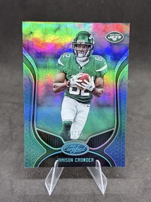 2019 Panini Certified Mirror Teal /35 Jamison Crowder #10 New York Jets