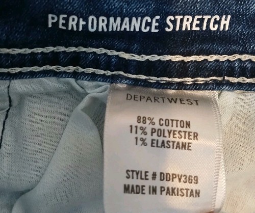 Departwest Seeker Jeans Men’s Size 29X32 Blue Denim Taper Slim Distressed - Picture 12 of 14