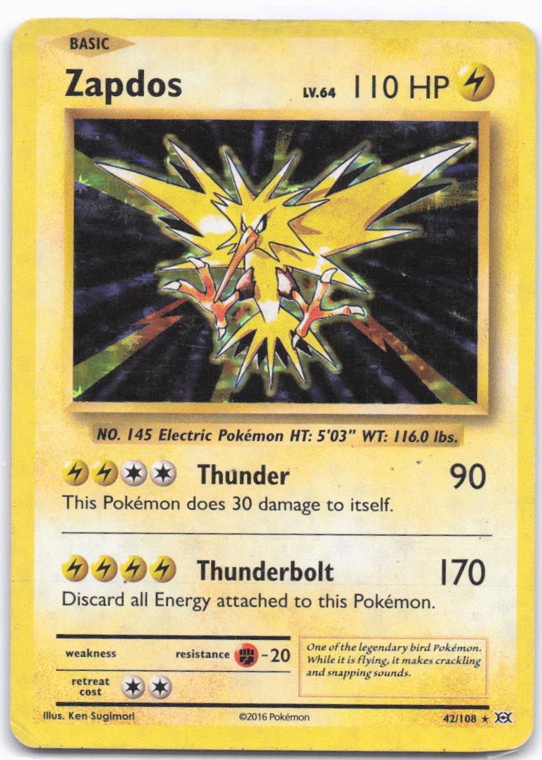 【2頭ペア】パピリオ・インドラ（ネバダ州/アメリカ） Zapdos 42/108 Evolutions for sale | eBay