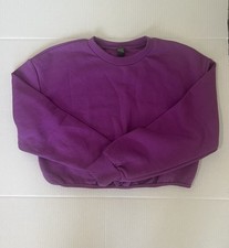 Wild Fable Juniors Small Vibrant Purple Crop Sweatshirt NWT