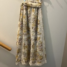 Vintage Chessa Davis Floral Long Maxi Skirt Boho Size S