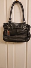 Tignanello Women's Leather Black Shoulder Handbag Bag