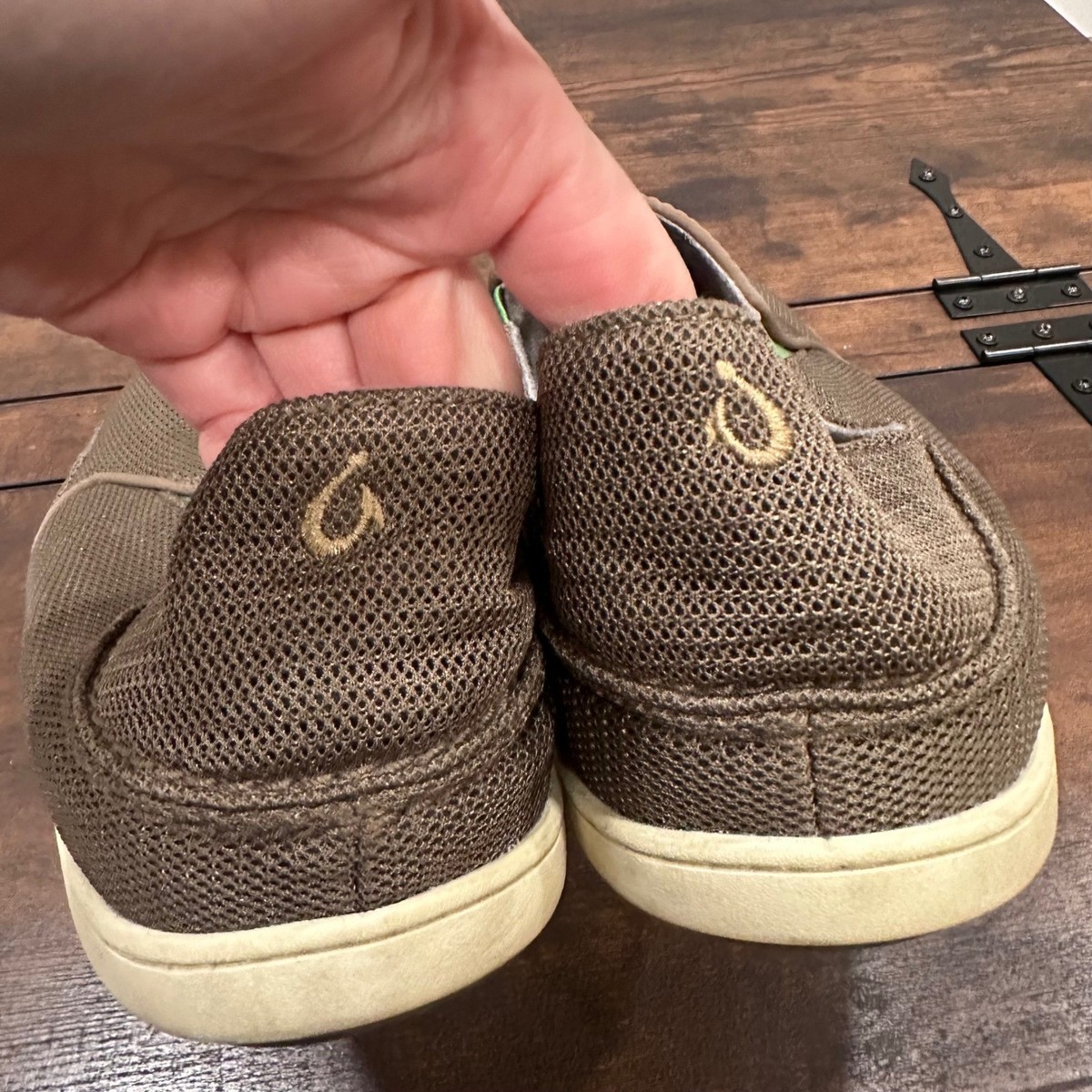 Mens‎ Olukai Nohea Taupe Mesh Slip On Loafers Shoes Sneakers Size 13 M OluKai Men main image 3