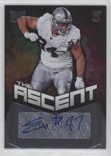 2017 Panini Vertex The Ascent 74/199 Eddie Vanderdoes #159 Auto g0y