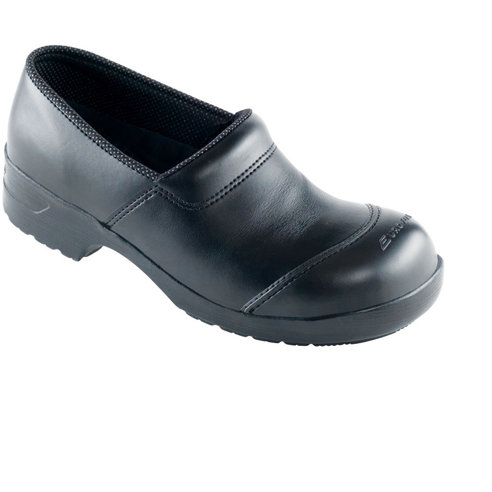 Zuecos de seguridad Euro-Dan FLEX 471-01 cerrados S2 + SRC negro zapato de trabajo