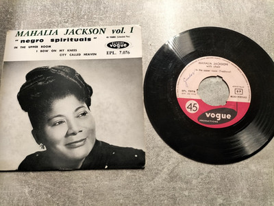 Mahalia Jackson: Negro Spirituals / Single Vogue France / Oldie - Spiritual