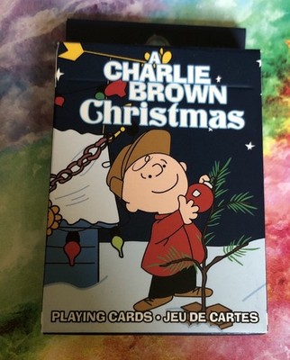 Peanuts Charlie Brown Christmas Playing Cards Full Deck New! Free Shipping