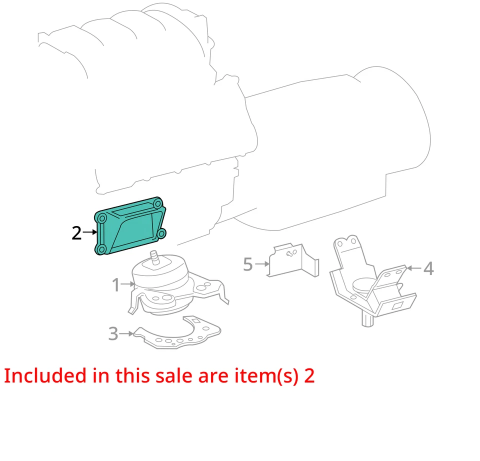 2010 - 2023 LEXUS GX460 OEM 4.6L AWD ENGINE LEFT FRAME MOUNT SUPPORT *37K MILES* - Изображение 3 из 4