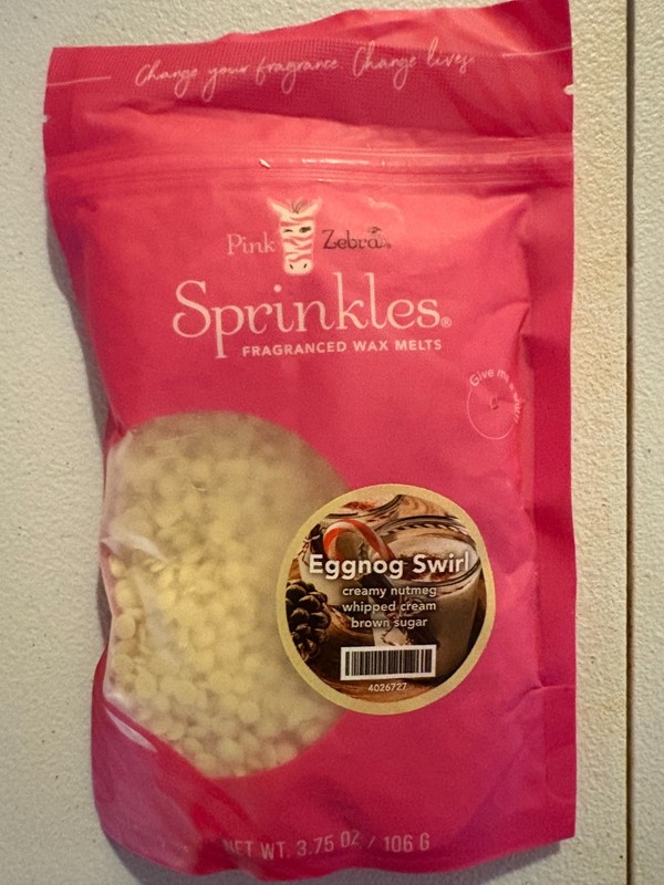 Pink Zebra Soy Wax Melts 3.75 oz bag-Eggnog Swirl