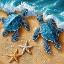 NEWENMO Turtles Diamonds Painting Kits for Adults 12x12 inches, 3-Turtles
