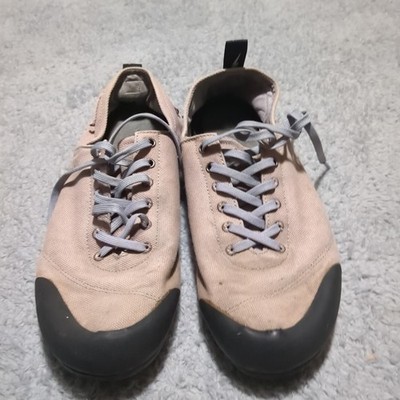 Evolv Rock Climbing Shoes Trax USA Men's Size 11 Gray Canvas Outdoor Caving