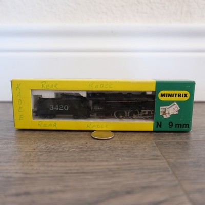 Minitrix N scale train locomotive & tender car  3420 A.T.&S.F. !!!