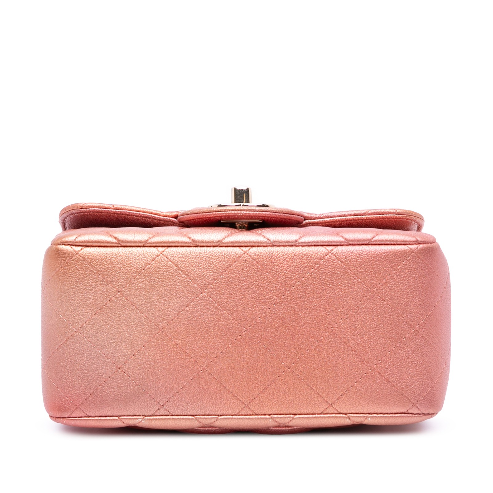 Authenticated Chanel Mini Square Iridescent Calfs… - image 3