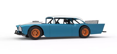 3D Printed 57 Chevy Sportsman Vintage Asphalt Modified Model Kit in 1/25 Scale