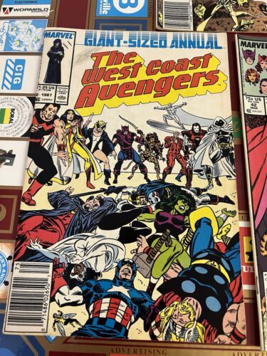 Vintage Avengers West Coast Comic Lot 1980s Era Iron Man Scarlet Witch Etc - Picture 4 of 16